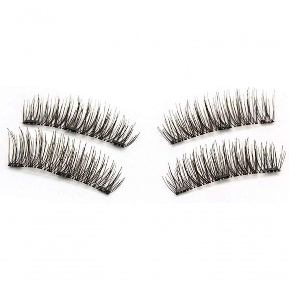 Cílios Postiços, 3D Magnético Natural Grosso Enxertia Cílios Dramático Grosso Longo Macio Com Pinça - 5