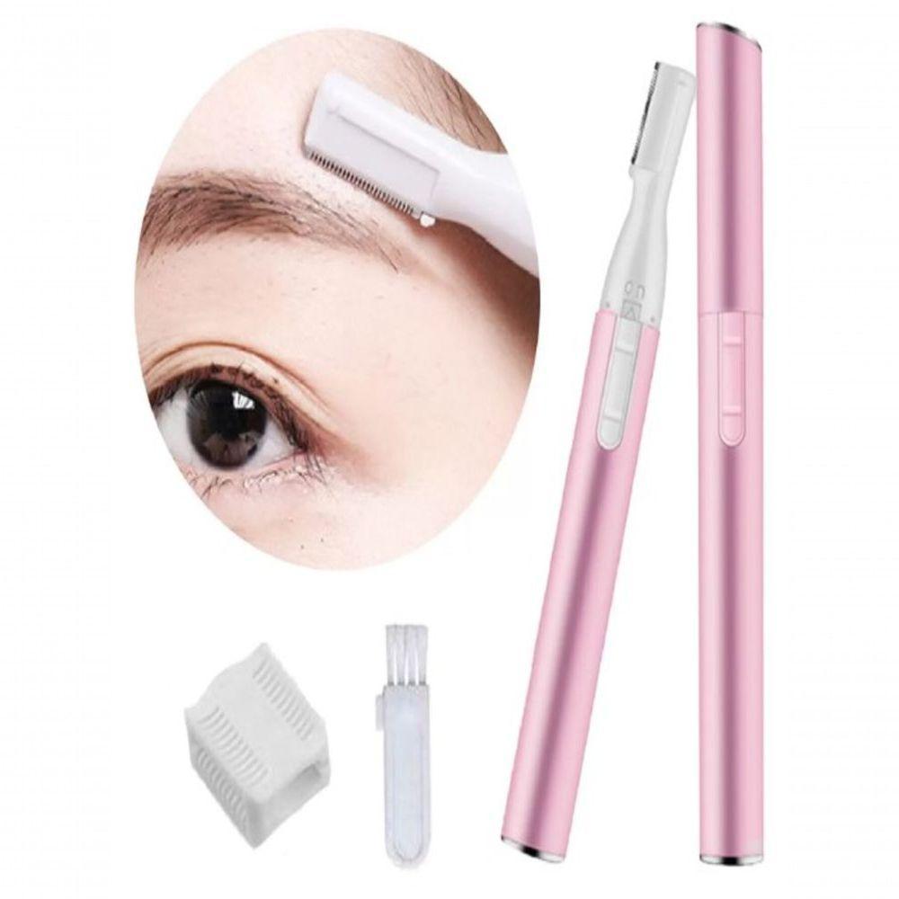 Mini Depilador Elétrico Sobrancelhas Buço Caneta Depiladora Caneta Rosa - 1
