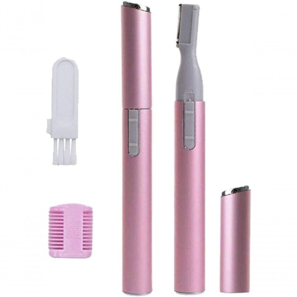 Mini Depilador Elétrico Sobrancelhas Buço Caneta Depiladora Caneta Rosa - 2