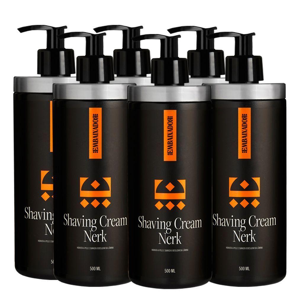 Kit 06 Shaving Cream Nerk Embaixador 500Ml - 1