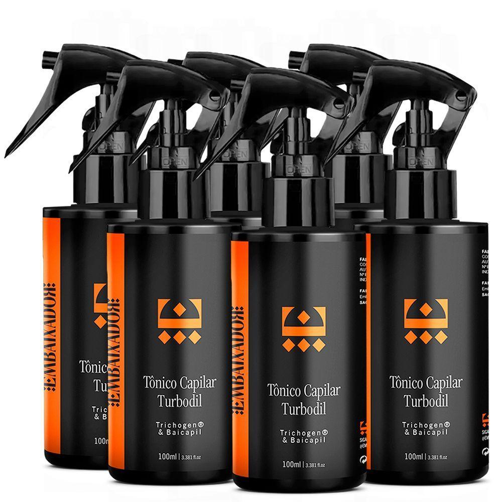 Kit 06 Tônico Crescimento Capilar E Antiqueda Turbodil 100Ml - 1