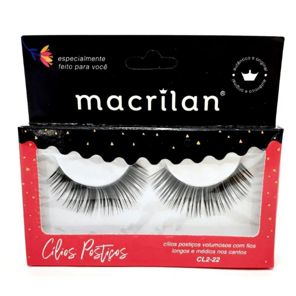 Macrilan Cílios Postiços ? Volumosos Com Fios Longos E Médios Nos Cantos Cl2-22 - 2