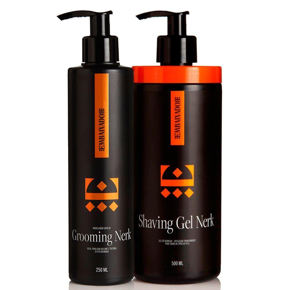 Grooming Capilar Nerk + Shaving Gel Nerk Embaixador 500Ml - 1