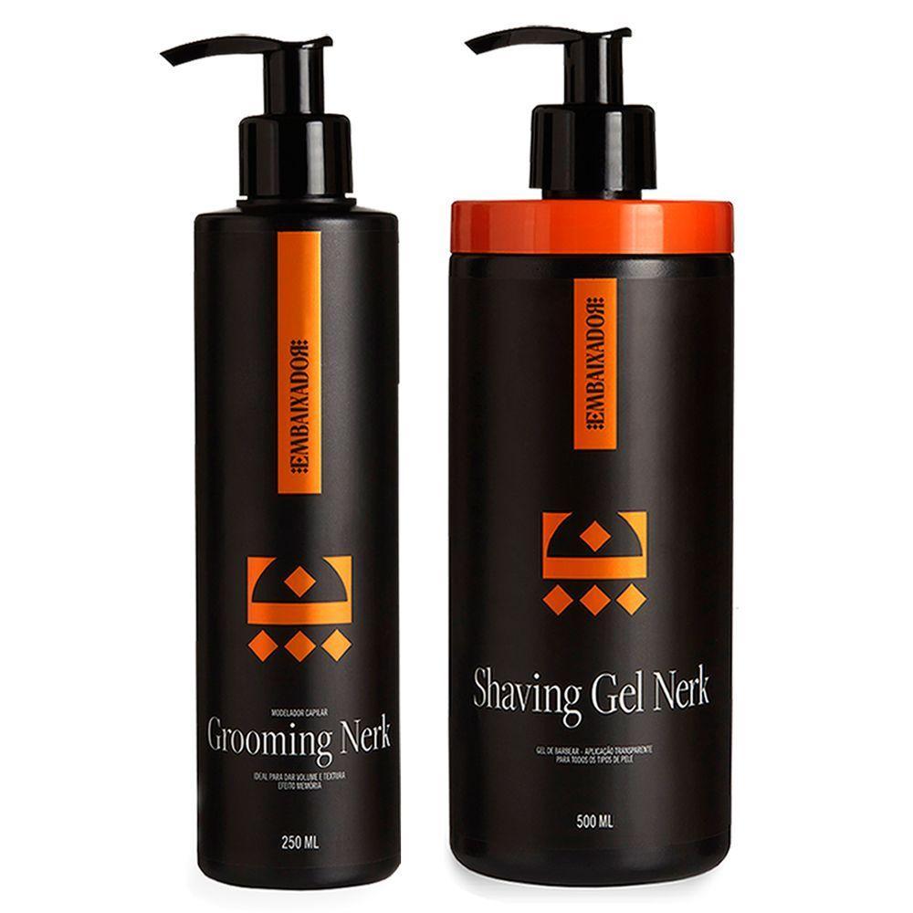 Grooming Capilar Nerk + Shaving Gel Nerk Embaixador 500Ml - 2