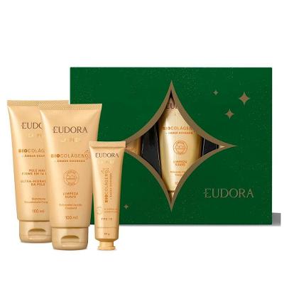 Kit Presente Eudora La Piel Âmbar Dourado 3 Itens Siage 100G