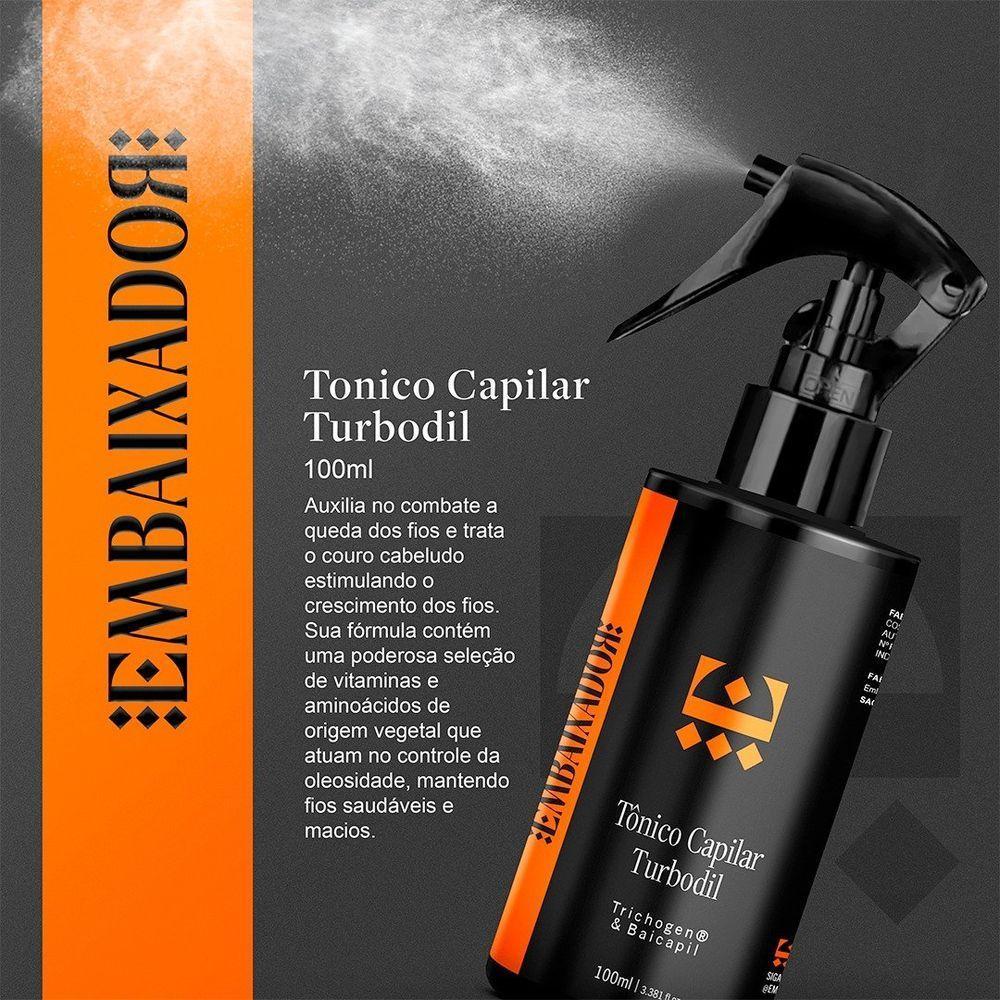Kit 10 Tônico Crescimento Capilar E Antiqueda Turbodil 100Ml - 2