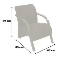 Poltrona Decorativa - Cadeira Sala, Quarto, Recepção. - 3