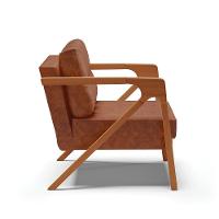 Poltrona Melissa Corano Base De Madeira Castanho Cor Nozes - 16