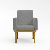 Kit 08 Poltronas Reforçadas Escritório Linho Grafite - 7