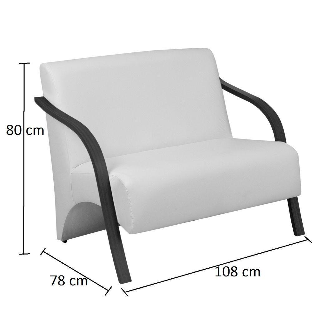 Conjunto Poltronas Vênus Pés Madeira D Salla Suede Azul Bic - 3