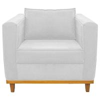 Kit Sofá 2 Lugares 2 Poltronas Europa Suede Branco - 2