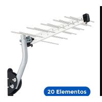 Antena Externa Aquário Log Para Tv 20 Elementos - Lu-20 Plus - 1