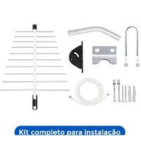 Antena Externa Aquário Log Para Tv 20 Elementos - Lu-20 Plus - 4