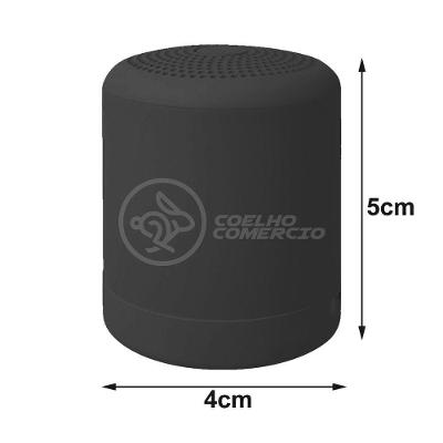 Mini Caixa De Som Wireless Speaker Potente Bluetooth Preto