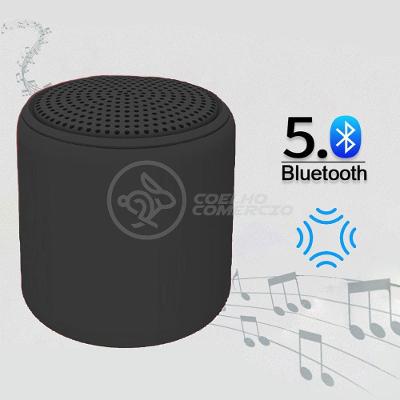 Mini Caixa De Som Wireless Speaker Potente Bluetooth Preto