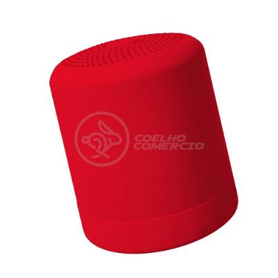 Mini Caixa De Som Wireless Speaker Potente BT Vermelho