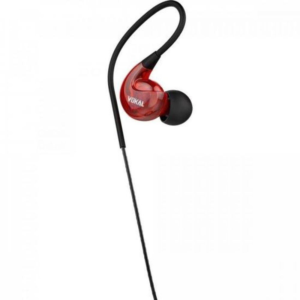 Fone De Ouvido E40 In Ear Vermelho Vokal - 3