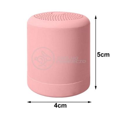 Mini Caixa De Som Wireless Speaker Potente Bluetooth Rosa