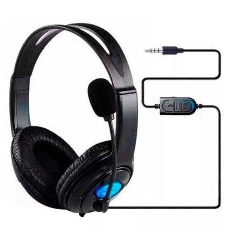 Fone De Ouvido Headset Estéreo Para Ps4 C/ Microfone - 1