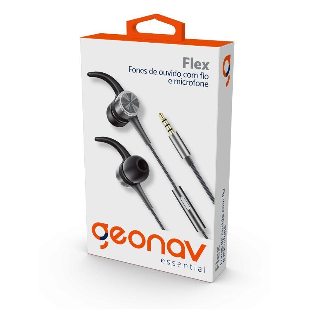Fone De Ouvido Com Fio Geonav Essential - Space Gray - Esfnsg - Geonav - 3