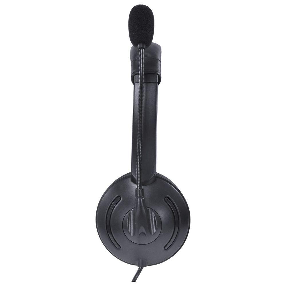 Fone Headset Corp Usb Com Microfone - Preto - Vk390 - 3