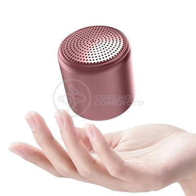 Mini Caixa De Som Wireless Speaker Potente Bluetooth Rosa