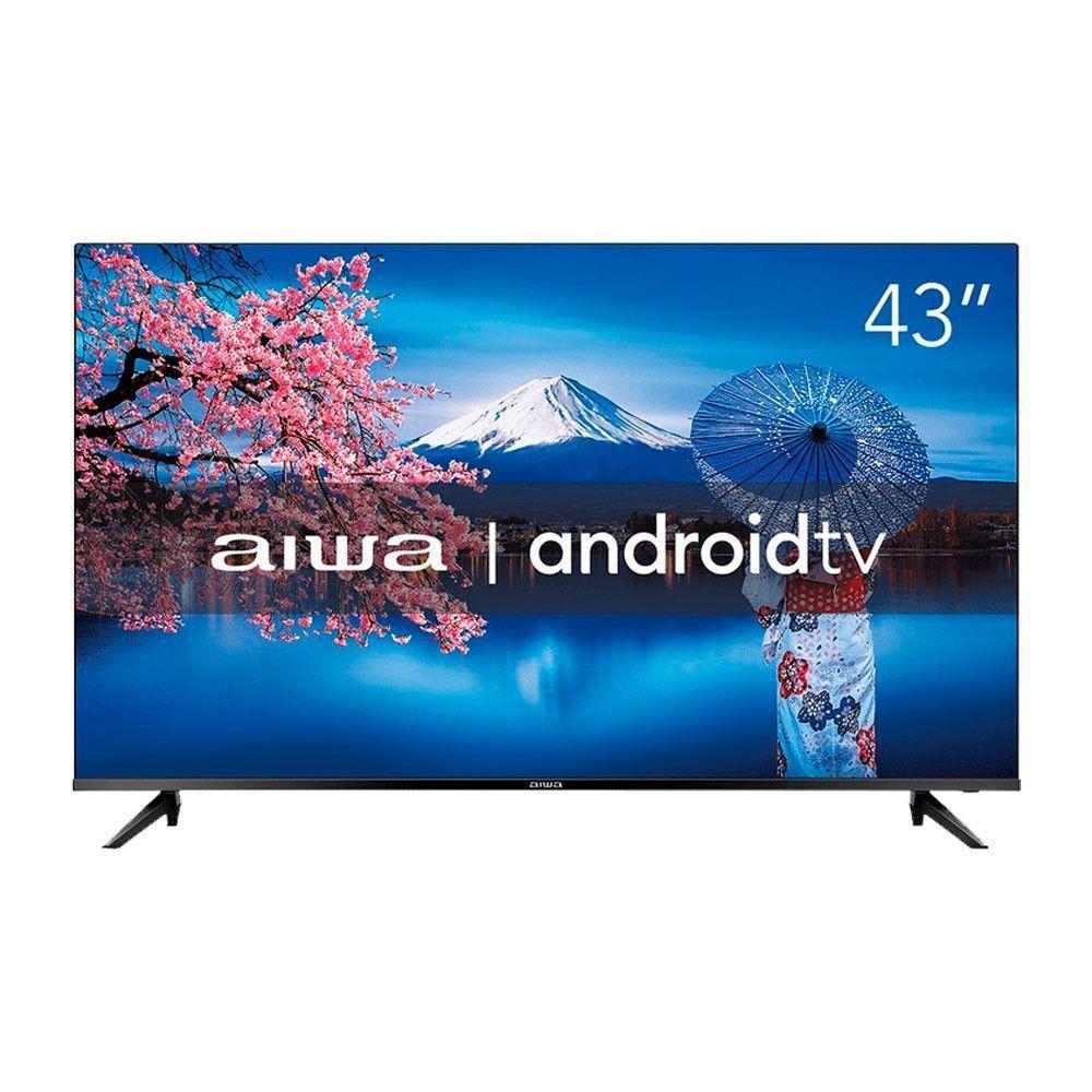 Smart Tv 43 Polegadas Full Hd Hdr10 Android Tv E Borda Infinita Aws-tv-43-bl-02-a Aiwa Preto Bivolt - 1