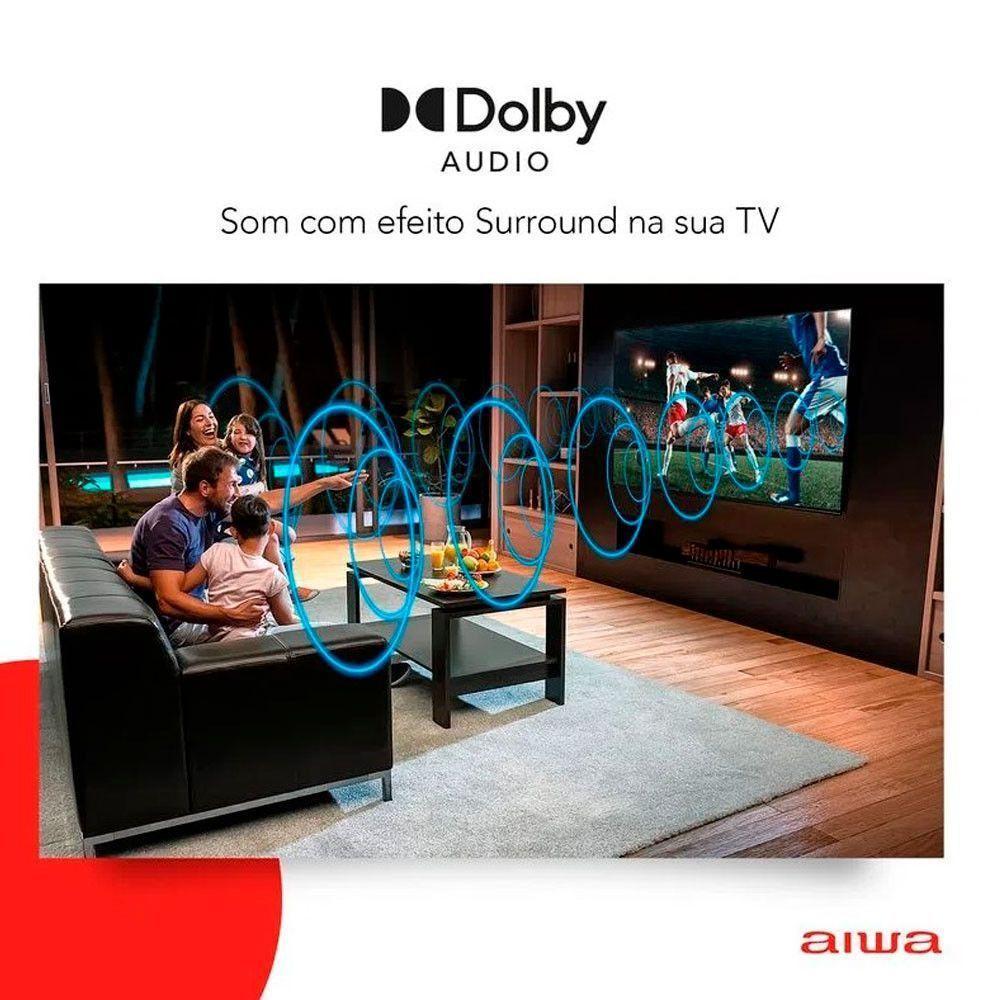Smart Tv 43 Polegadas Full Hd Hdr10 Android Tv E Borda Infinita Aws-tv-43-bl-02-a Aiwa Preto Bivolt - 6