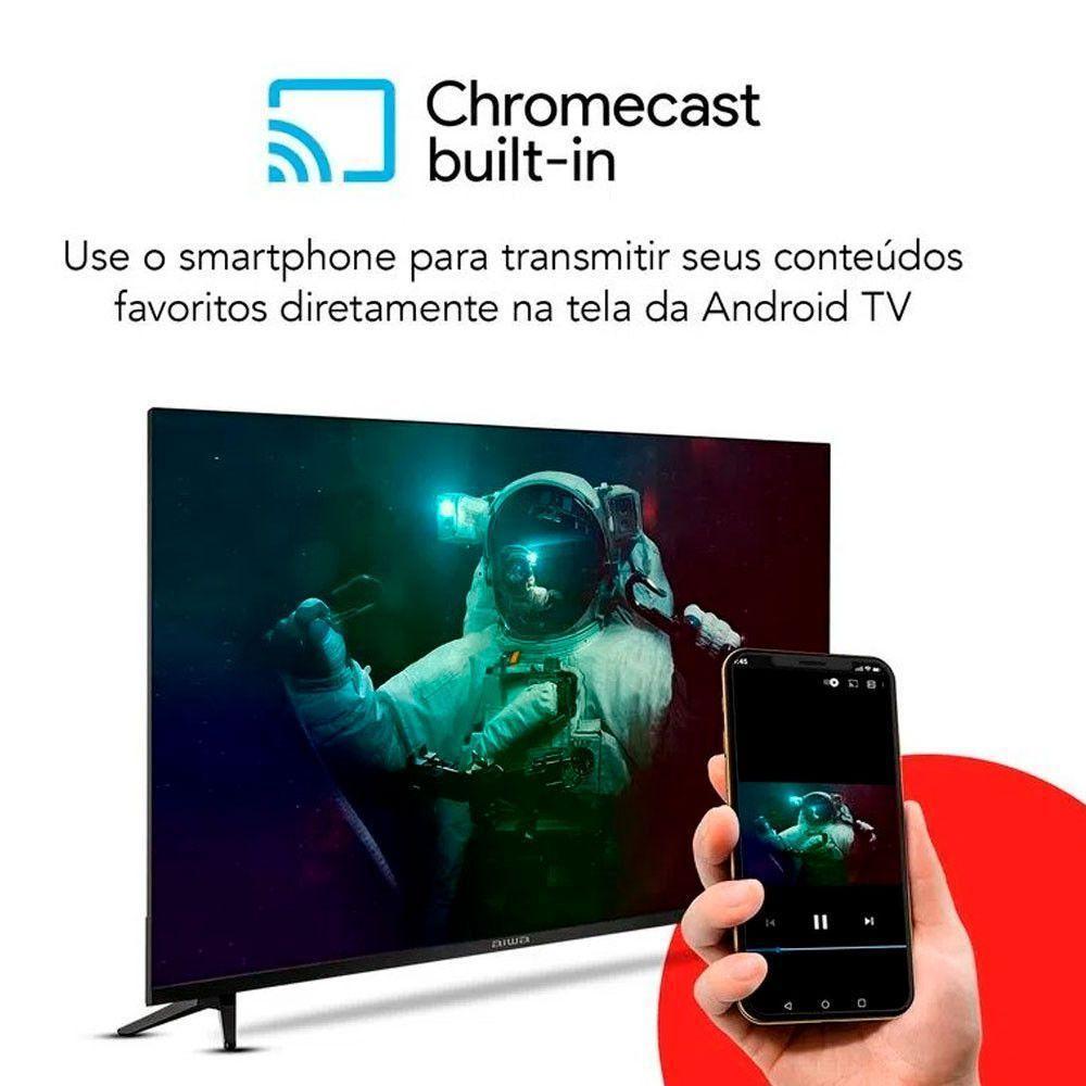Smart Tv 43 Polegadas Full Hd Hdr10 Android Tv E Borda Infinita Aws-tv-43-bl-02-a Aiwa Preto Bivolt - 8
