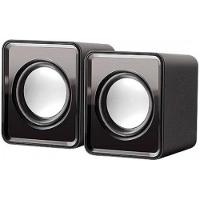 Mini Caixa De Som Para Pc Notebook Mp4 Compacta Usb P2 - Preto - 1