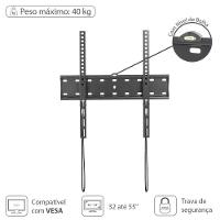 Suporte Para Tv Led- Lcd De 32" A 55" Fixo Com Nivel Bolha E - 1