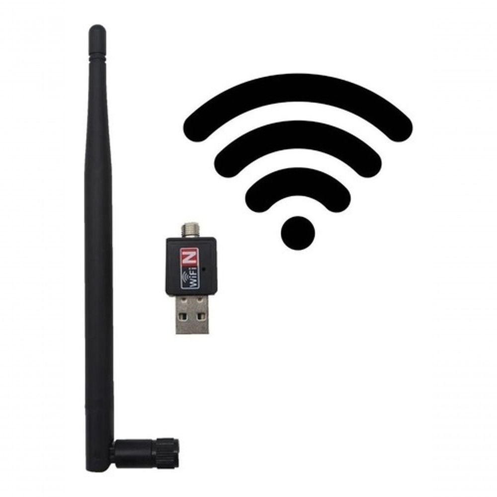 Antena Wifi Adaptador Wireless Usb 300Mbps S Fio Lan B/G/N - 1