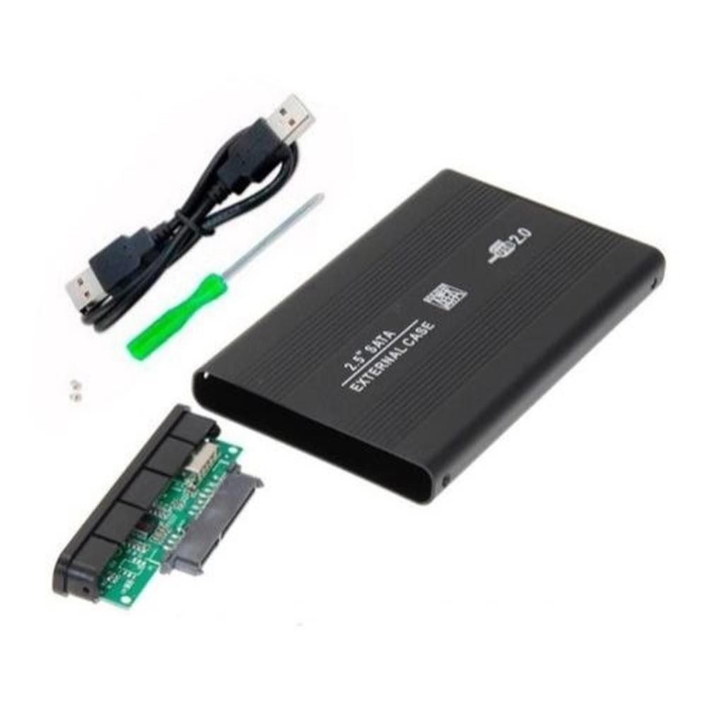 Case Gaveta Hd Externo 2,5 Notebook Usb 2.0 Sata Preto - 2
