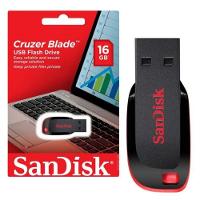 Pen Drive 16gb Sandisk Cruzer Blade Preto e Vermelho - 3