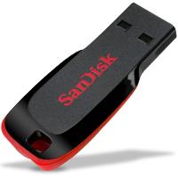 Pen Drive 16gb Sandisk Cruzer Blade Preto e Vermelho - 4