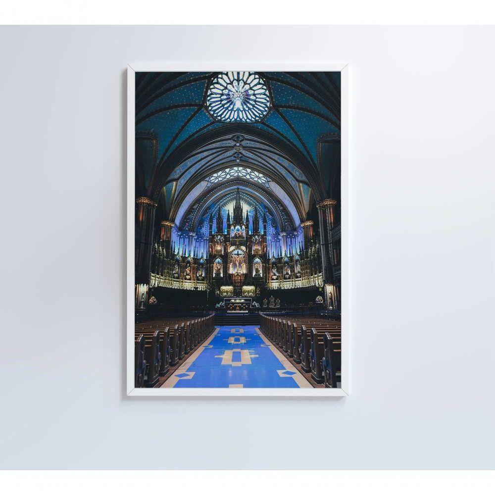 Quadro Arquitetura Igreja Gótica 80x120 Cm Tecido Canvas - 3