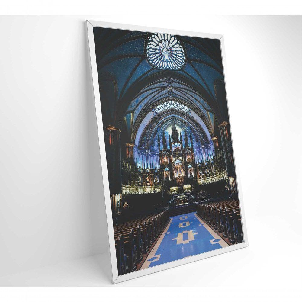 Quadro Arquitetura Igreja Gótica 80x120 Cm Tecido Canvas - 8
