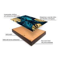 Kit 2 Quadros Decorativos Folhagem Home Sweet Home Blue 50x70cm - 5