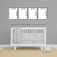 Kit 4 Quadros Decorativos Quarto De Bebê 30x40cm - 2