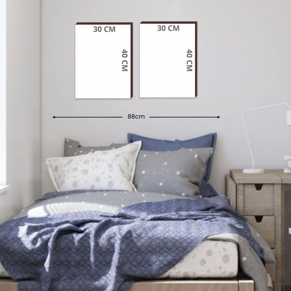 Kit 2 Quadros Decorativos Jogo Online Não Tem Pause 30x40cm - 2
