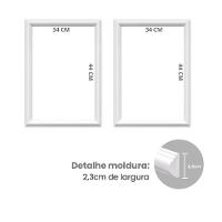 Kit 2 Quadros Decorativos Balão Sonhe Alto 34x44cm