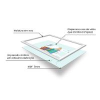 Kit 2 Quadros Decorativos Lhama E Flamingo 34x44cm - 3