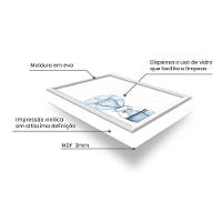 Kit 3 Quadros Decorativos Elefante Balão Azul 24x34cm - 3