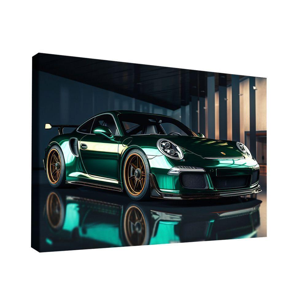 Quadro Porsche Verde -- Br Artes - 1