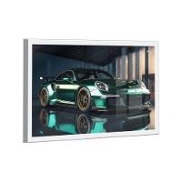 Quadro Porsche Verde -- Br Artes - 1