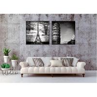 Kit Com 2 Quadros Decorativos Cidades Com Moldura Para Sala Quarto Escritório 92x92 Cidades 005 - 8