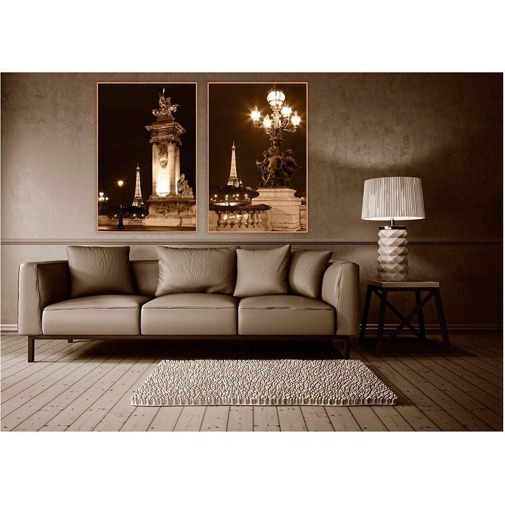 Kit Com 2 Quadros Decorativos Cidades Com Moldura Para Sala Quarto Escritório 62x92 Cidades 008 - 5