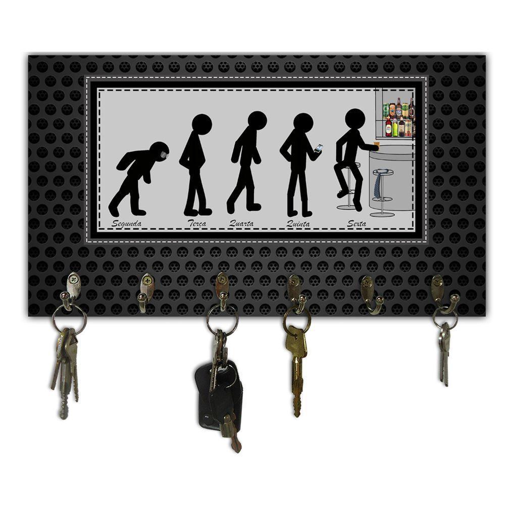 Cabideiro De Parede Porta Chaves Toalhas Palito Cerveja Bar - 2