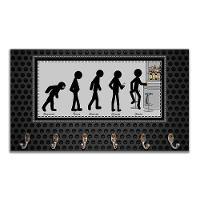 Cabideiro De Parede Porta Chaves Toalhas Palito Cerveja Bar - 1