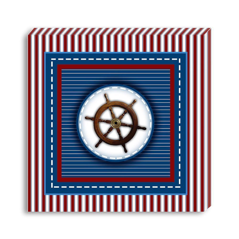 Conjunto Kit Com 3 Quadros Náuticos Decorativos Linha Náutica Marinheiro Mar 4 - 7